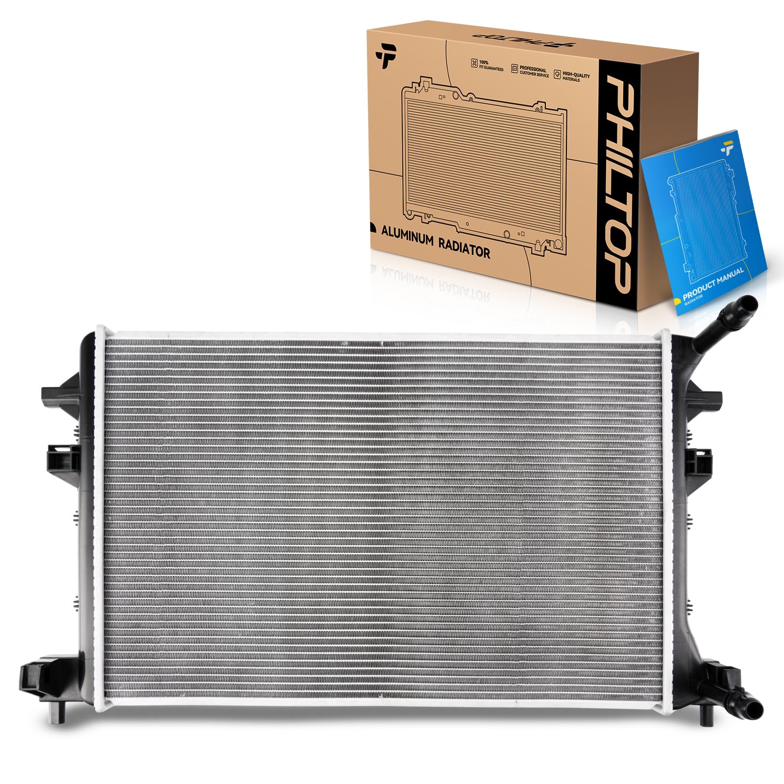 PHILTOP CU13617 Radiator Aluminum Core Fit for 2019-2021 Jetta Automatic