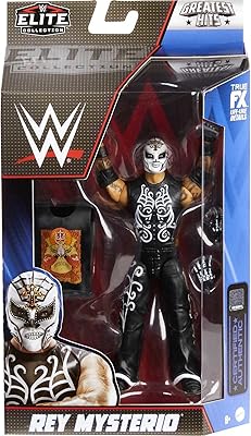 WWE Rey Mysterio The Greatest Hits Elite Collection Series 1 Wrestling Action Figure Toy, (GDF60)