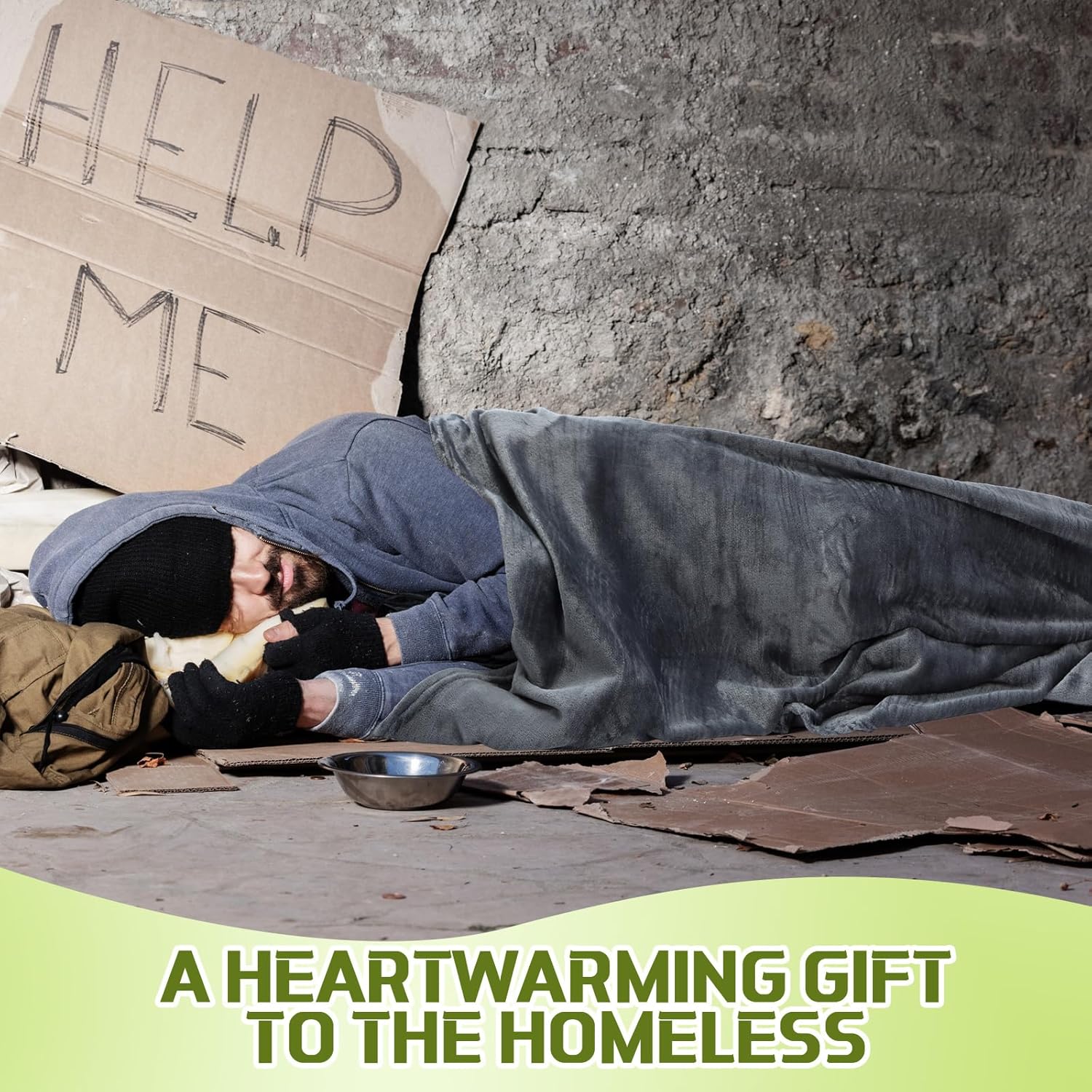 Toulite 24 Pcs Bulk Flannel Fleece Blankets for Homeless Donations Cozy Fleece Throw Blankets Winter Throw Blanket Bulk for Donations Bed Couch Sofa Home Camping Wedding Gifts (Black Gray,50x60 Inch)