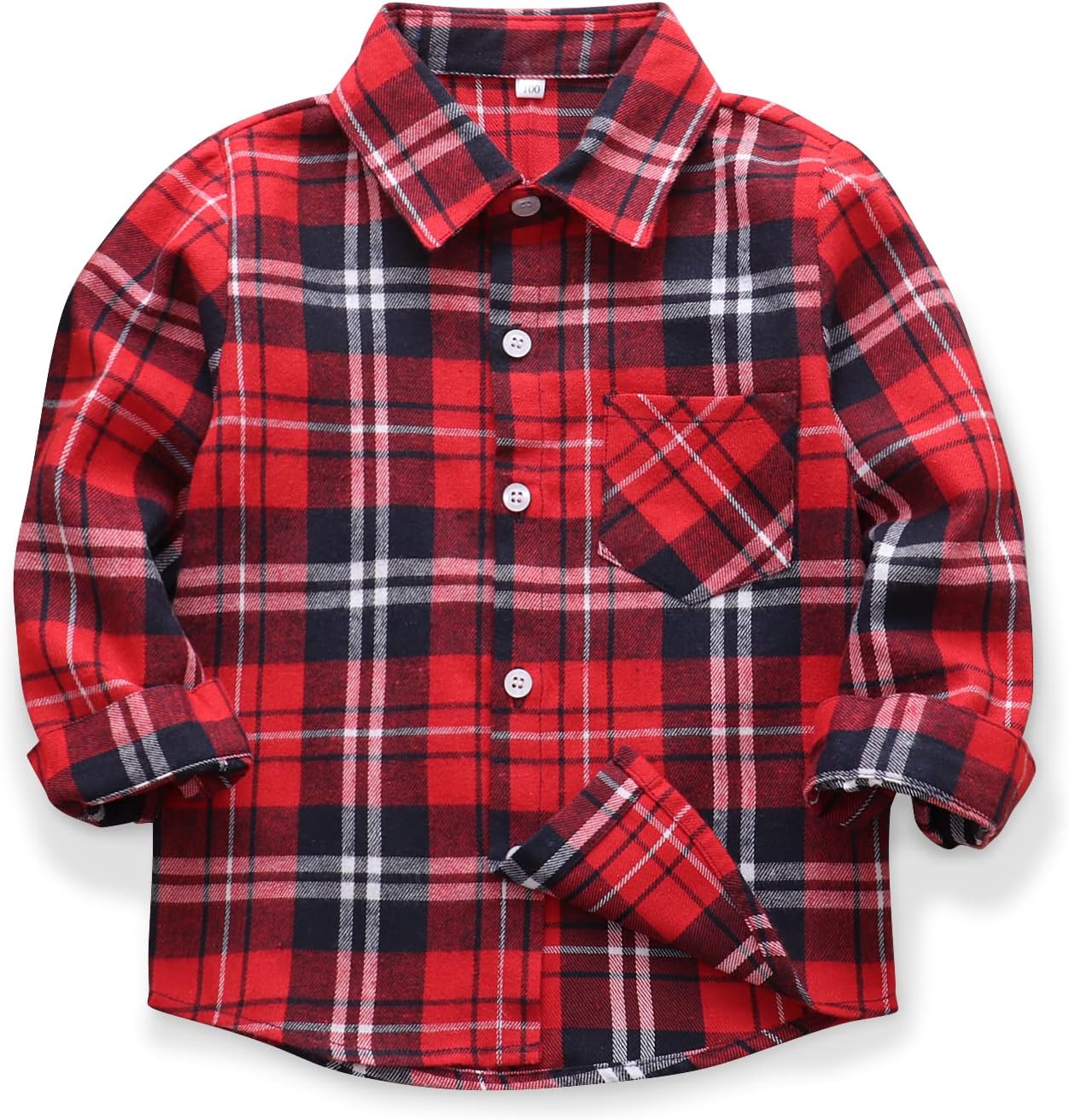 Men's & Boys Flannel Shirts Button Down Long Sleeve Plaid Shirt Family Matching Outfits