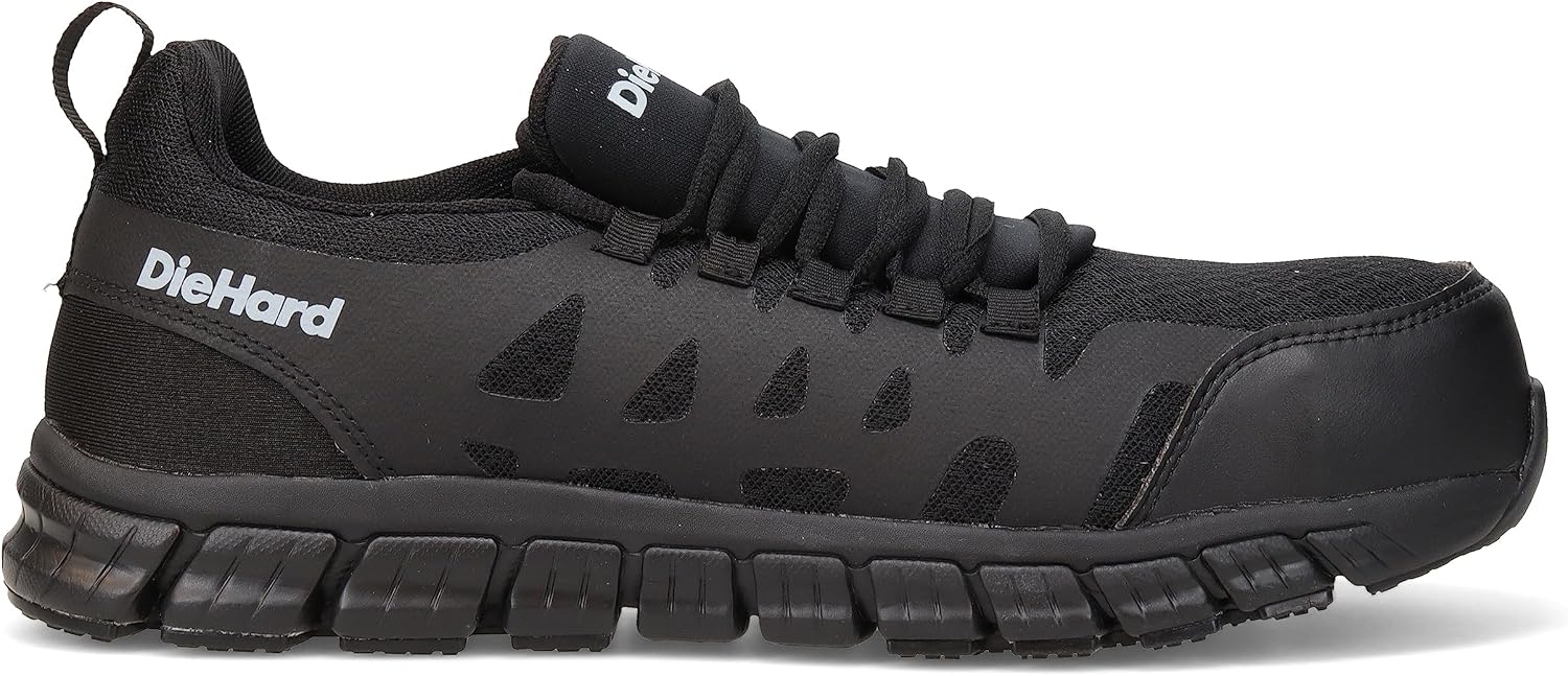 DieHard Bonneville Comp Toe Athletic Black Men's 9.5, Women's 11 Medium