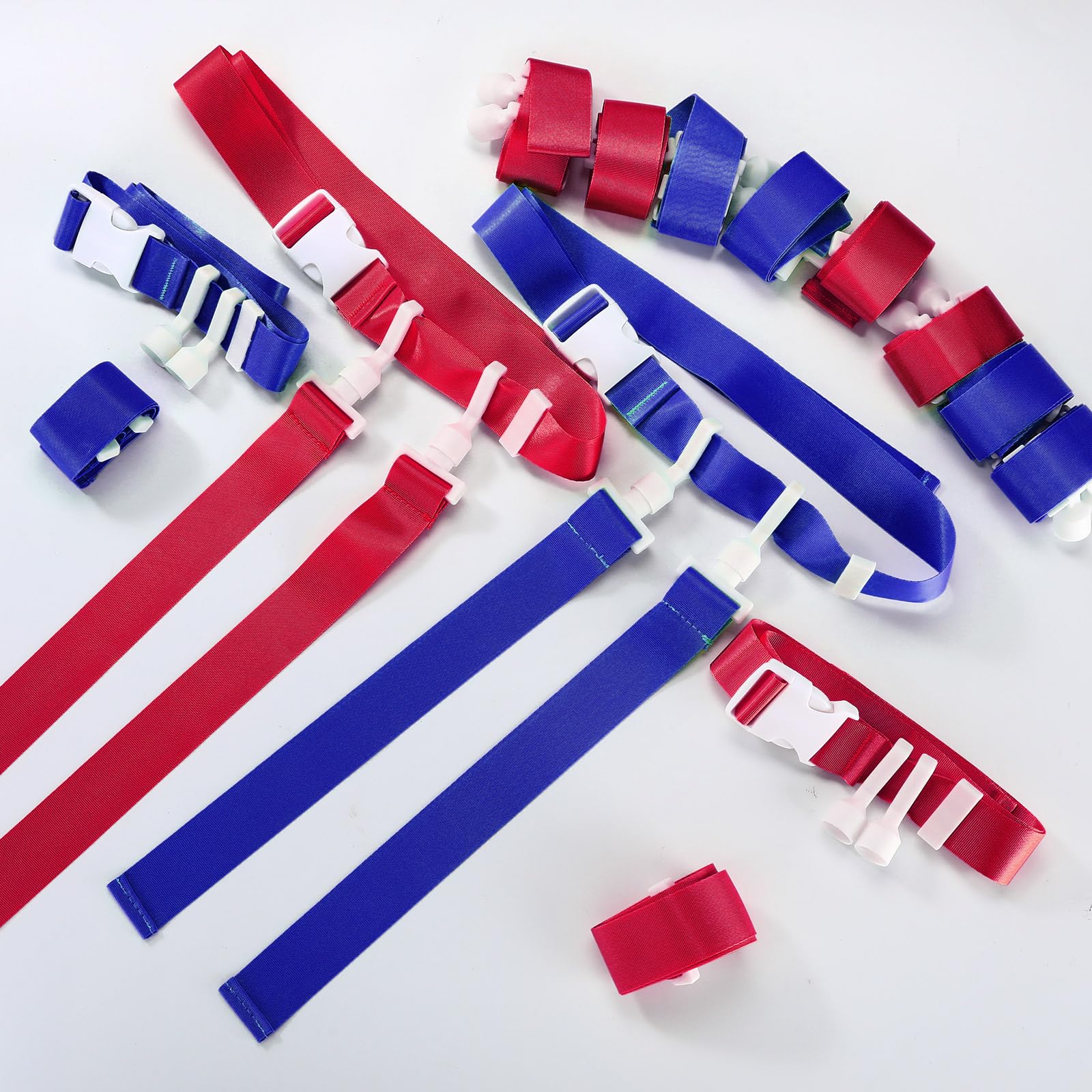 Peryiter Juego de 2/12/24 con bandera de jugador, cinturones de fútbol ajustables y banderas para niños, jóvenes, adultos, entrenamiento de equipo deportivo