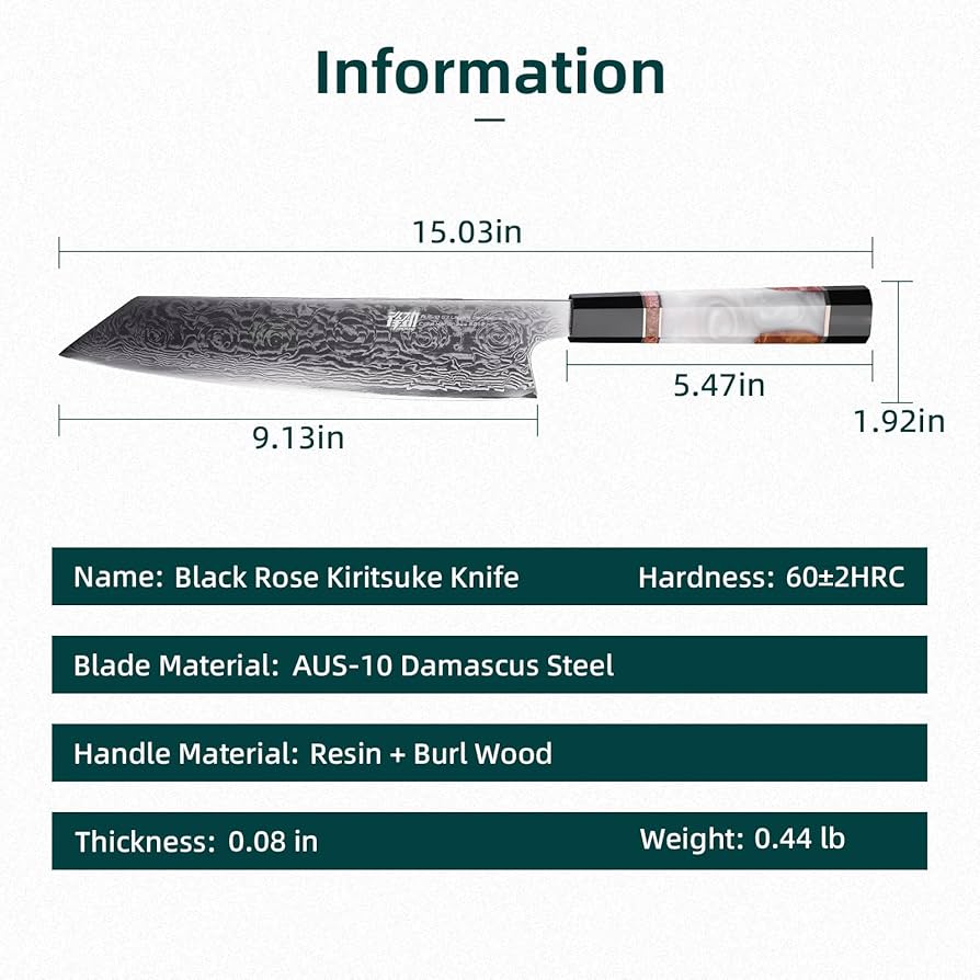 Amazon.com: FINDKING 9 inch Japanese Kiritsuke Knife, Sharp