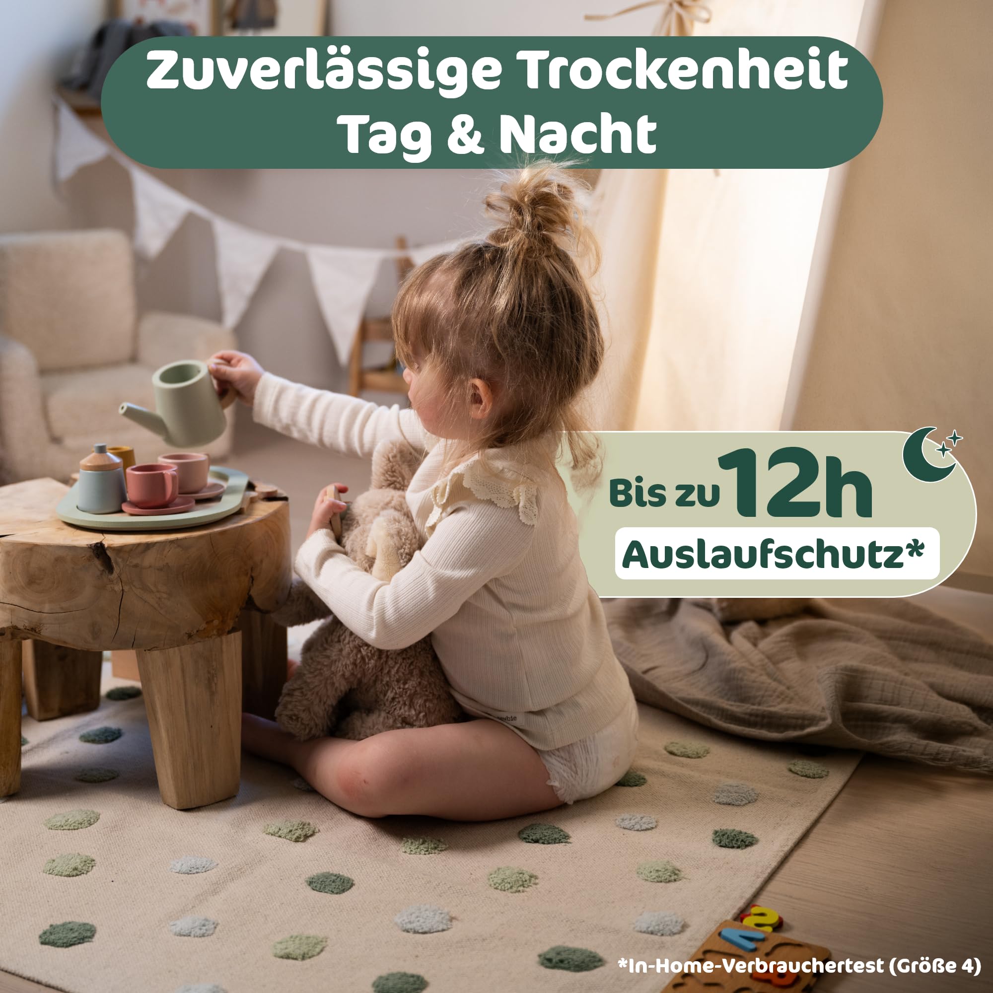 Naty BioEmbrace Baby Windeln Größe 4 (7–18 kg) 88 Stück Hypoallergen Saugstark Auslaufschutz