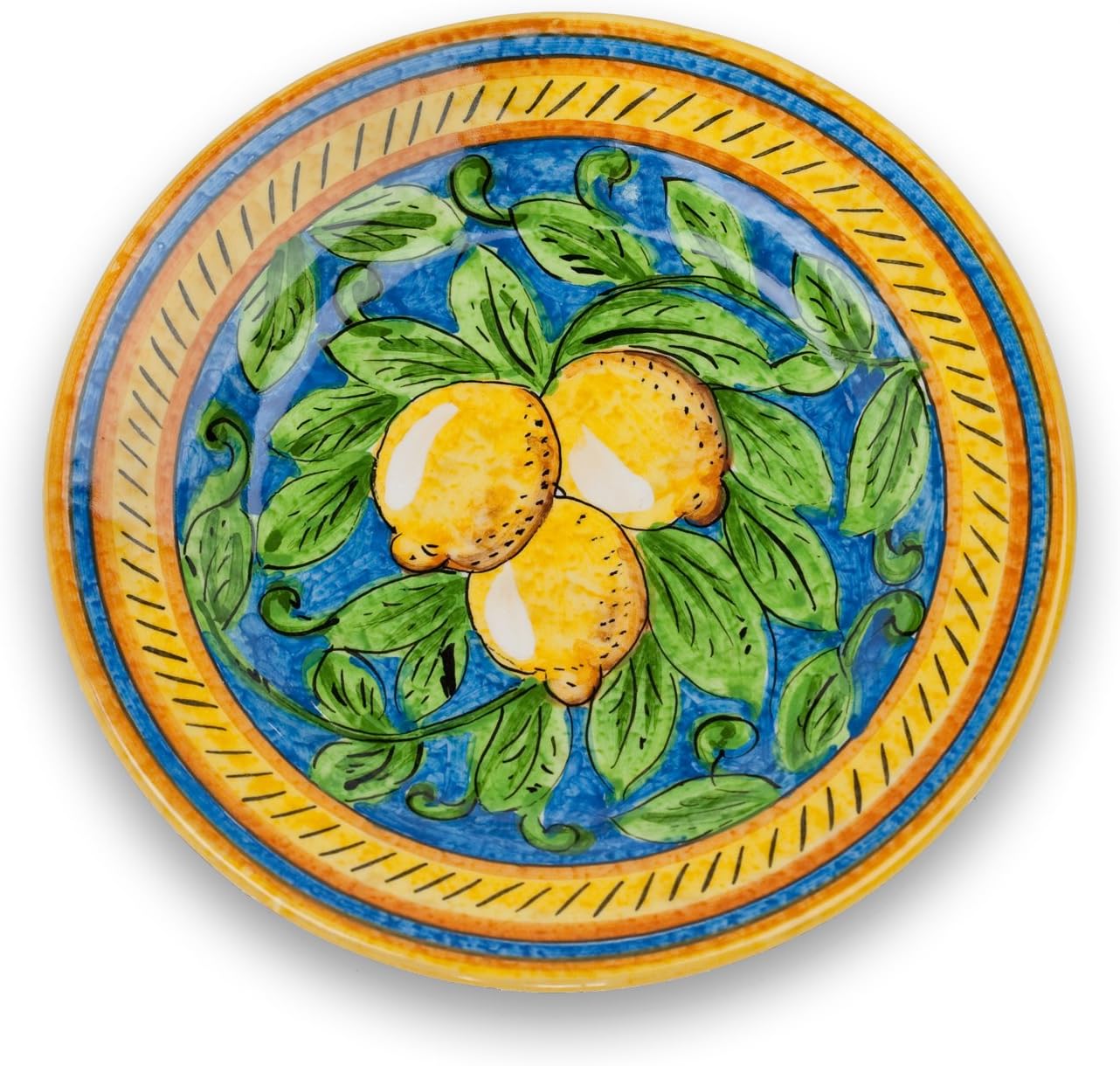 Umbria Hand Painted Limone Salad Plate from Italy