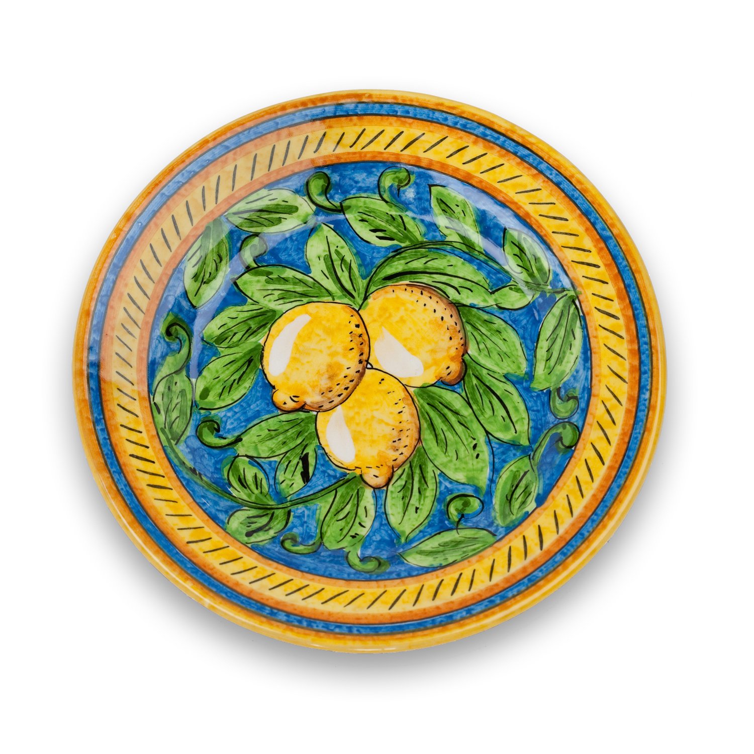 Umbria Hand Painted Limone Salad Plate from Italy