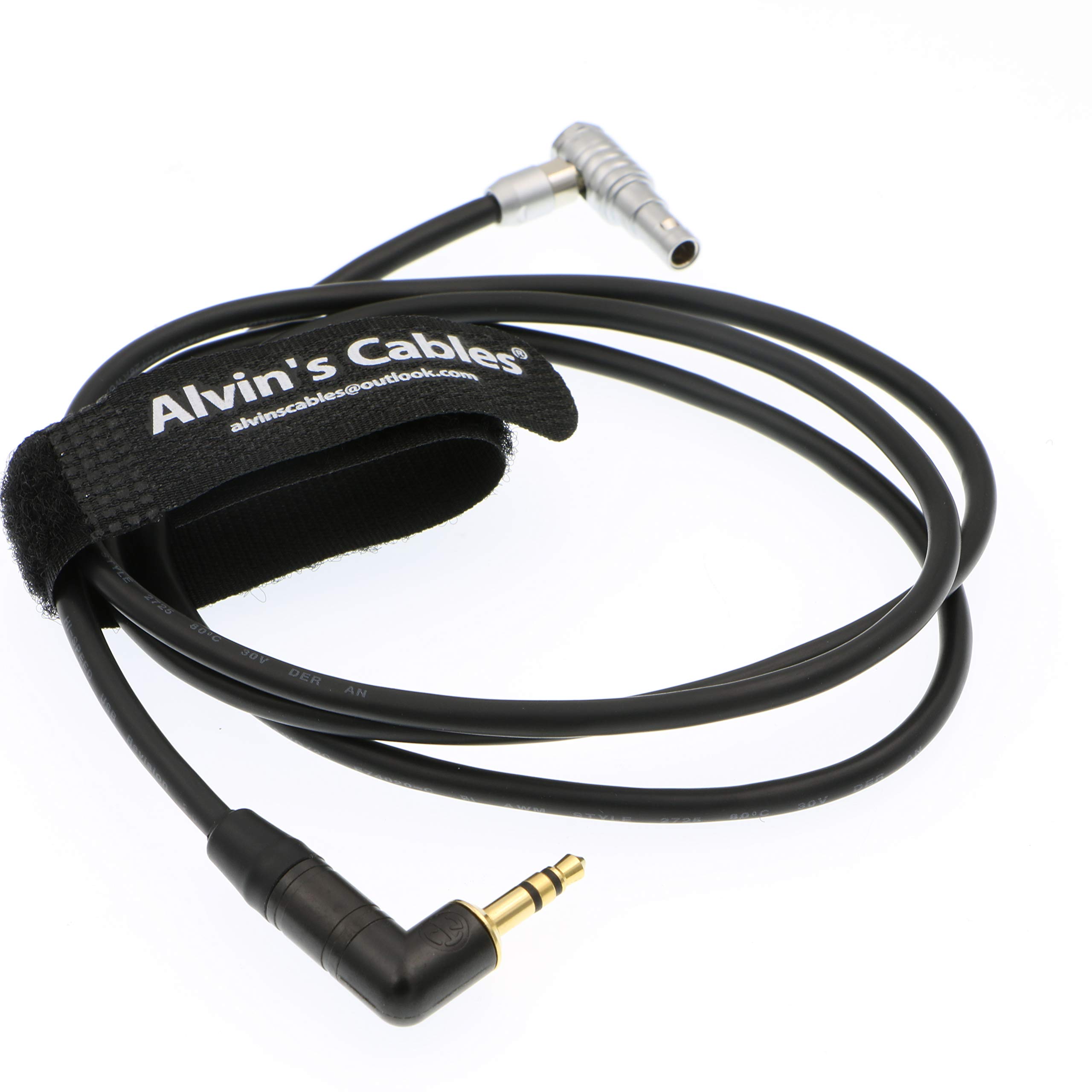 Alvin's Cables 5 Pin Angolo Retto Maschio a 3.5mm Angolo Retto TRS Cavo Audio per ARRI Alexa Mini Z CAM E2 1M