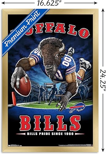 Miniatura 9 de Trends International NFL Buffalo Bills - Póster de pared de End Zone 17, 22.375 x 34 pulgadas, paquete de póster y montaje