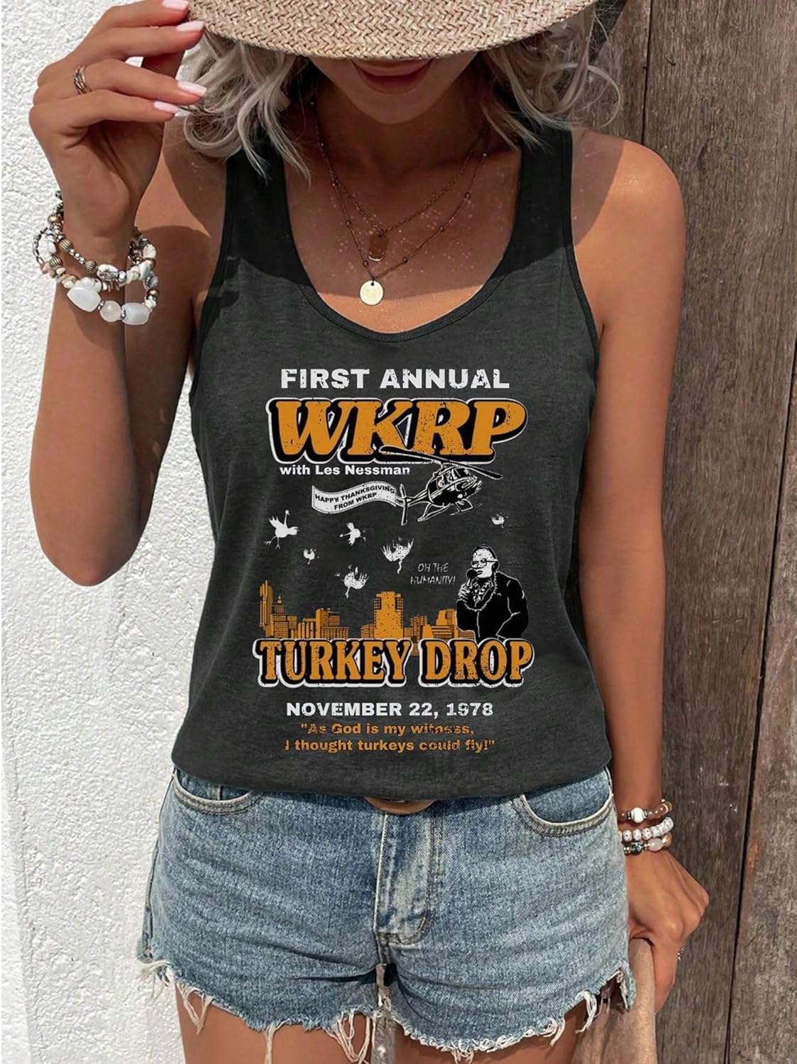 Problem Solved Halloween Tank Tops for Women Bloody Splatter Graphic Shirts Halloween Casual Racerback Tops - Image 4