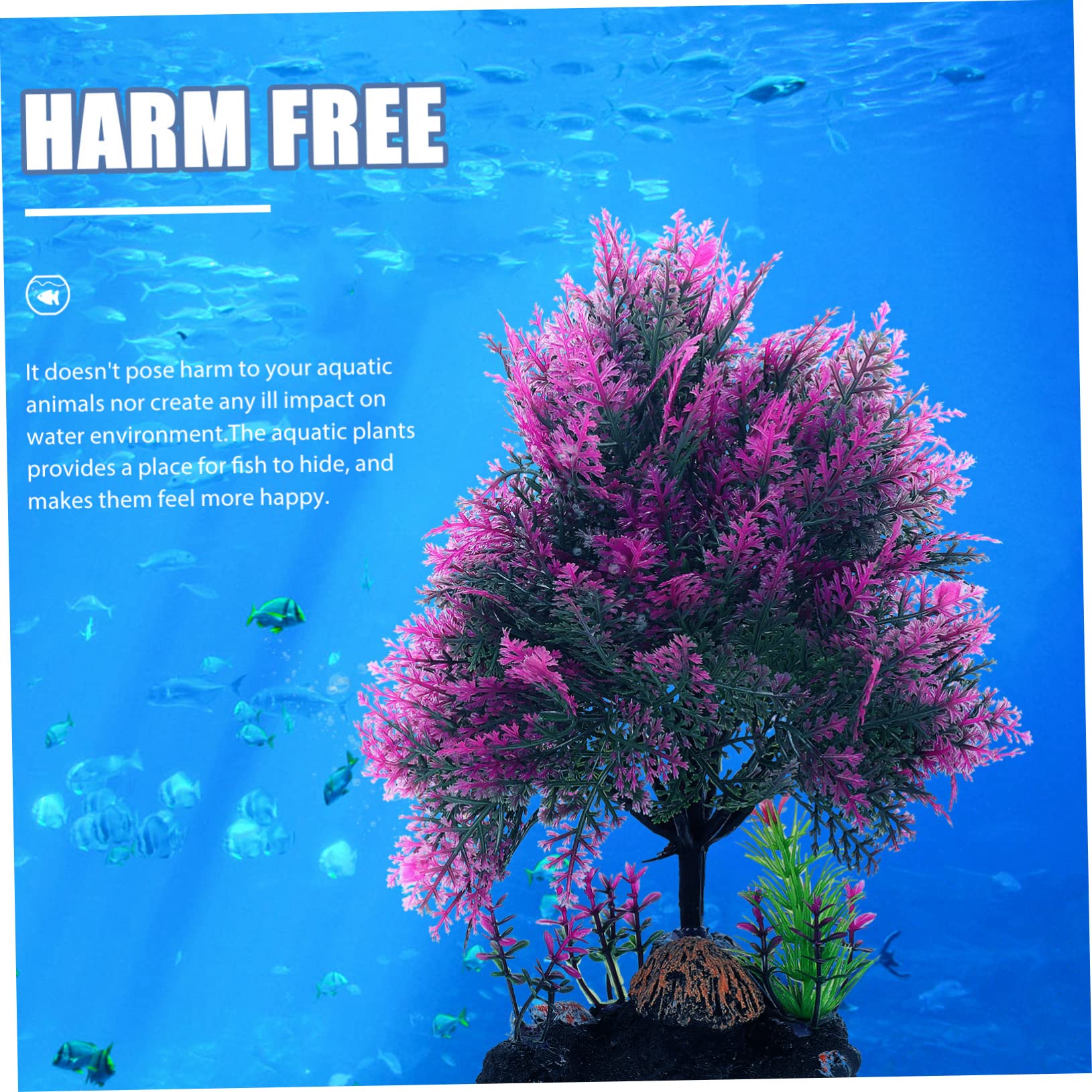 ABOOFAN 3stücke Künstliche Wasserpflanzen Für Aquarien Dekoration Leicht Und Für Fischbecken Und Aquarienlandschaften Verleiht Eine Lebendige Natürliche