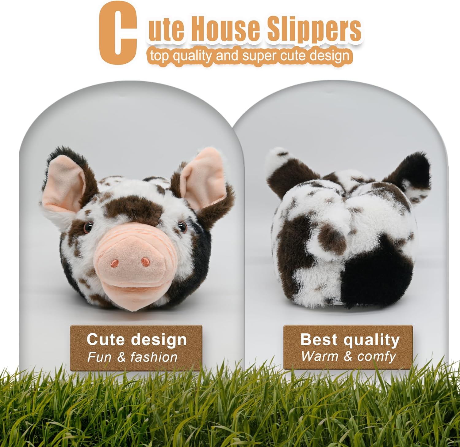 Onmygogo Fuzzy Winter Animal Slippers for Men and Women - Image 4