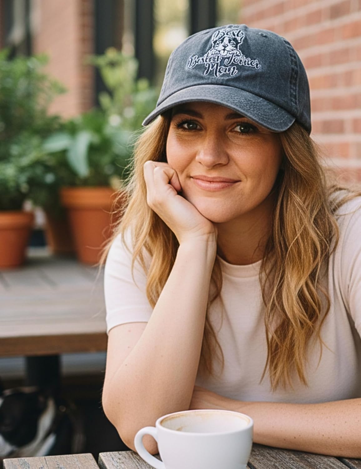 InnoBeta Boston Terrier Gifts for Women, Best Boston Terrier Mom Hat Gifts for Christmas, Birthday, Adjustable Embroidered Baseball Cap - Image 2