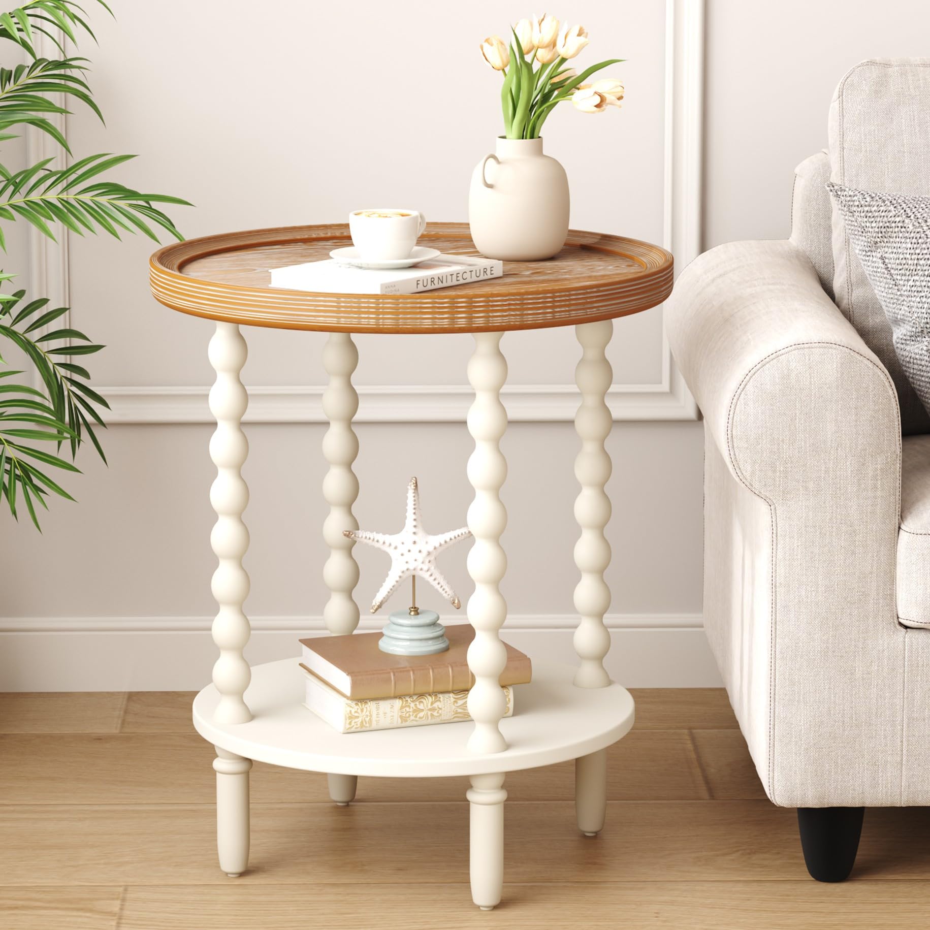 Function Home Round End Table