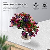 Vista 7 de Bonsái falso simulado pino bonsái ornamento fácil cuidado planta artificial