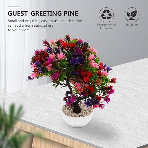 Miniatura 7 de Bonsái falso simulado pino bonsái ornamento fácil cuidado planta artificial