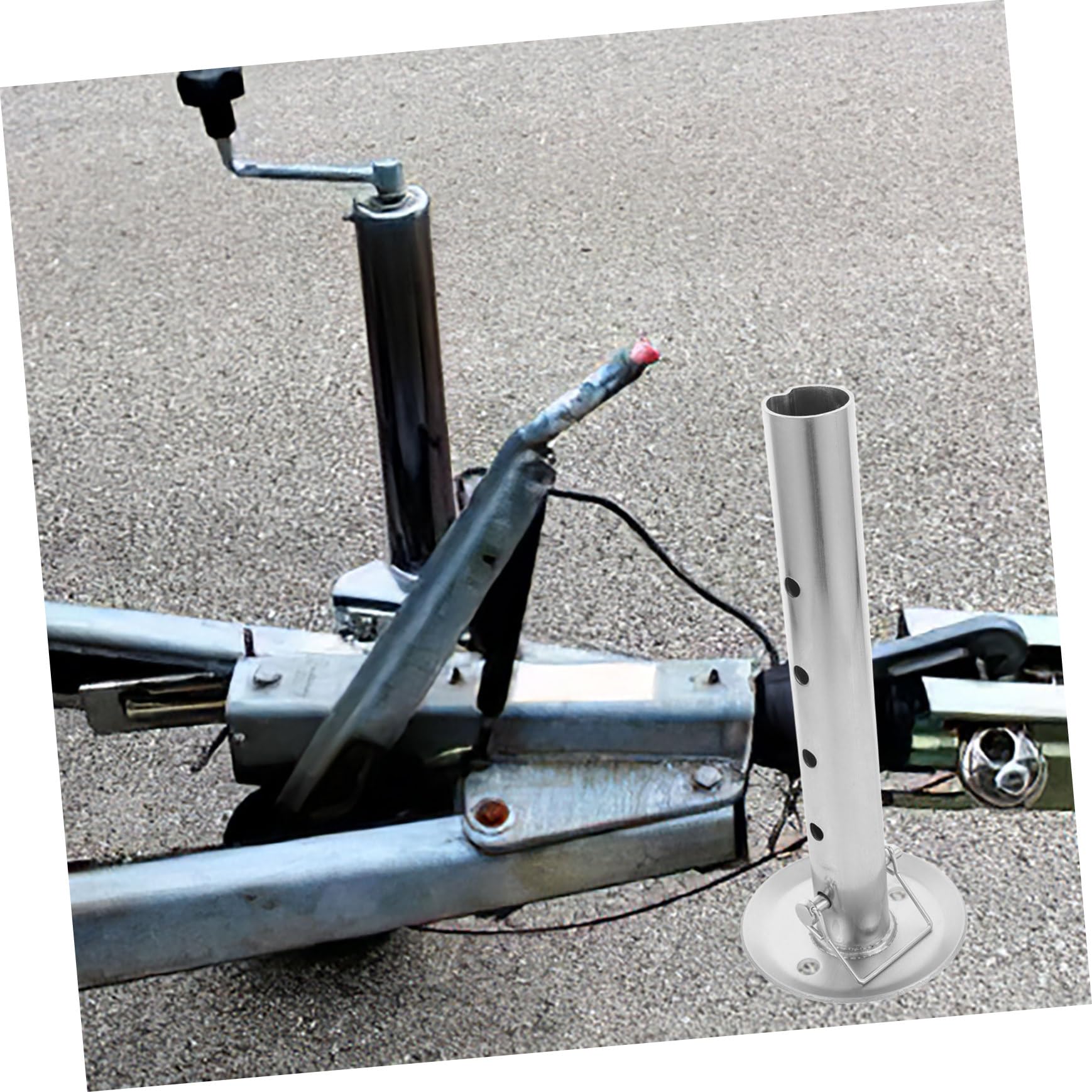 Cric Stabilizzatore Manuale per Rimorchio Tubo di Sollevamento