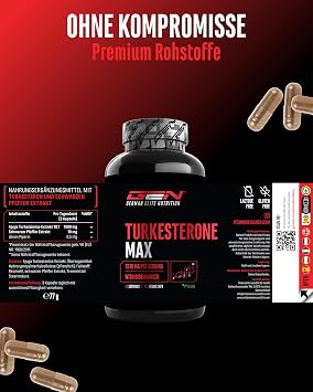 GEN GERMAN ELITE NUTRITION Turkesteron Max - 120 Kapseln - 10:1 Extrakt