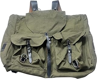 warreplica German WWII Wehrmacht Mountain Troop Rucksack M31 – Model 1941 OD Green Reproduction | Durable Military Gear for Collectors, Historical Display and Reenactment Use