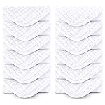 Spotted Play Muslin Burp Cloths 100% Cotton Large 20\'\'x10\'\' Extra Soft and Absorbent Baby Wash Cloths Spit Up Rags - Baby Burping Cloth for Boys Girls Items(12 Pack White)