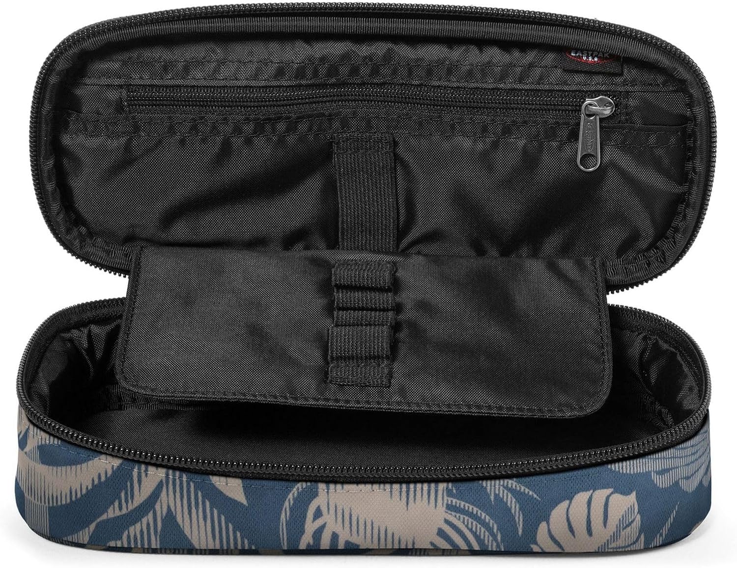 EASTPAK Oval Single Federmäppchen, Brize Blue Beige, One Size, Eastpak OVAL SINGLE Brize Blue Beige ACCESSORIES