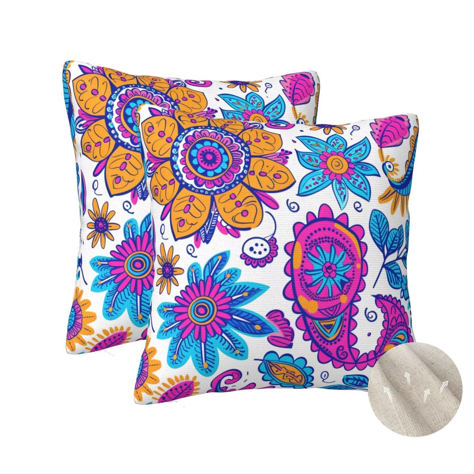 Housses de coussin Inde 60x60 anti-usure pour rénover un canapé fatigué