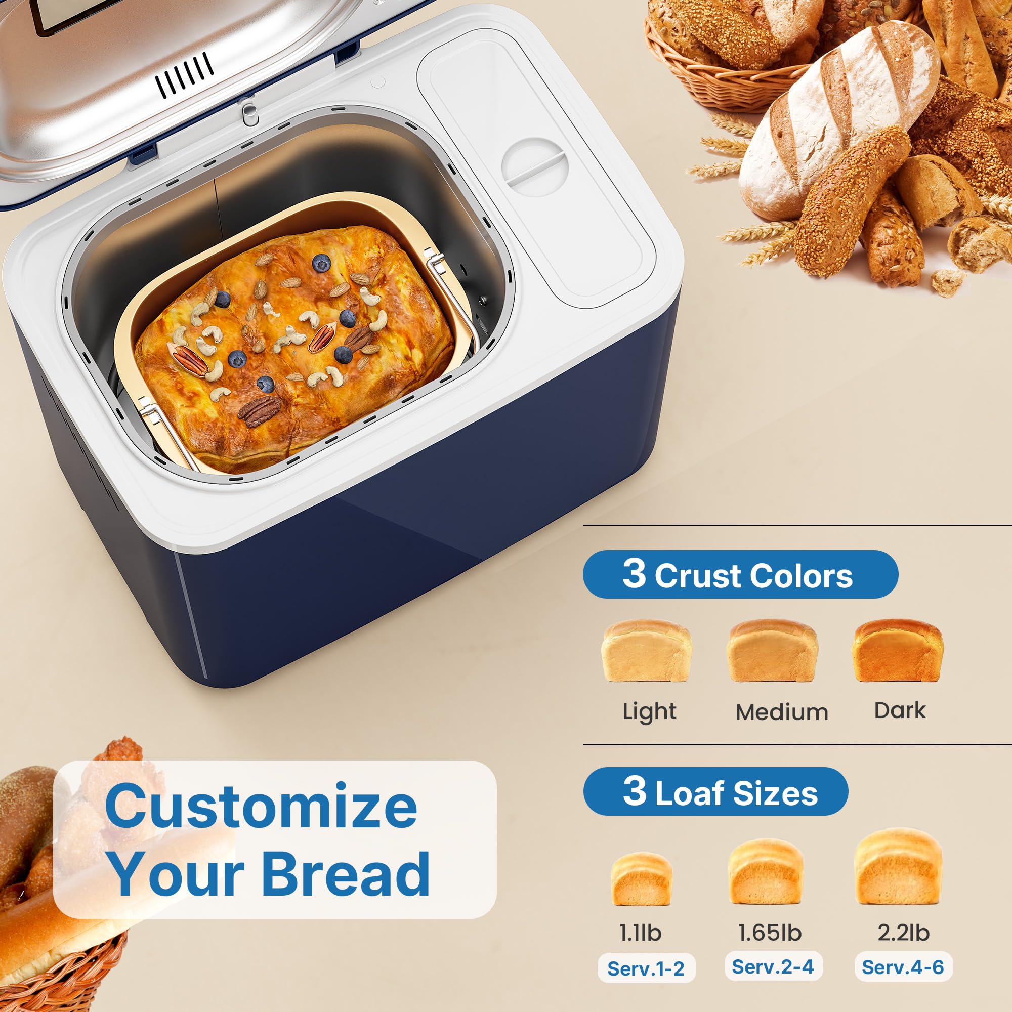 21-in-1 Bread Machine - Fresh Bread & More! -2