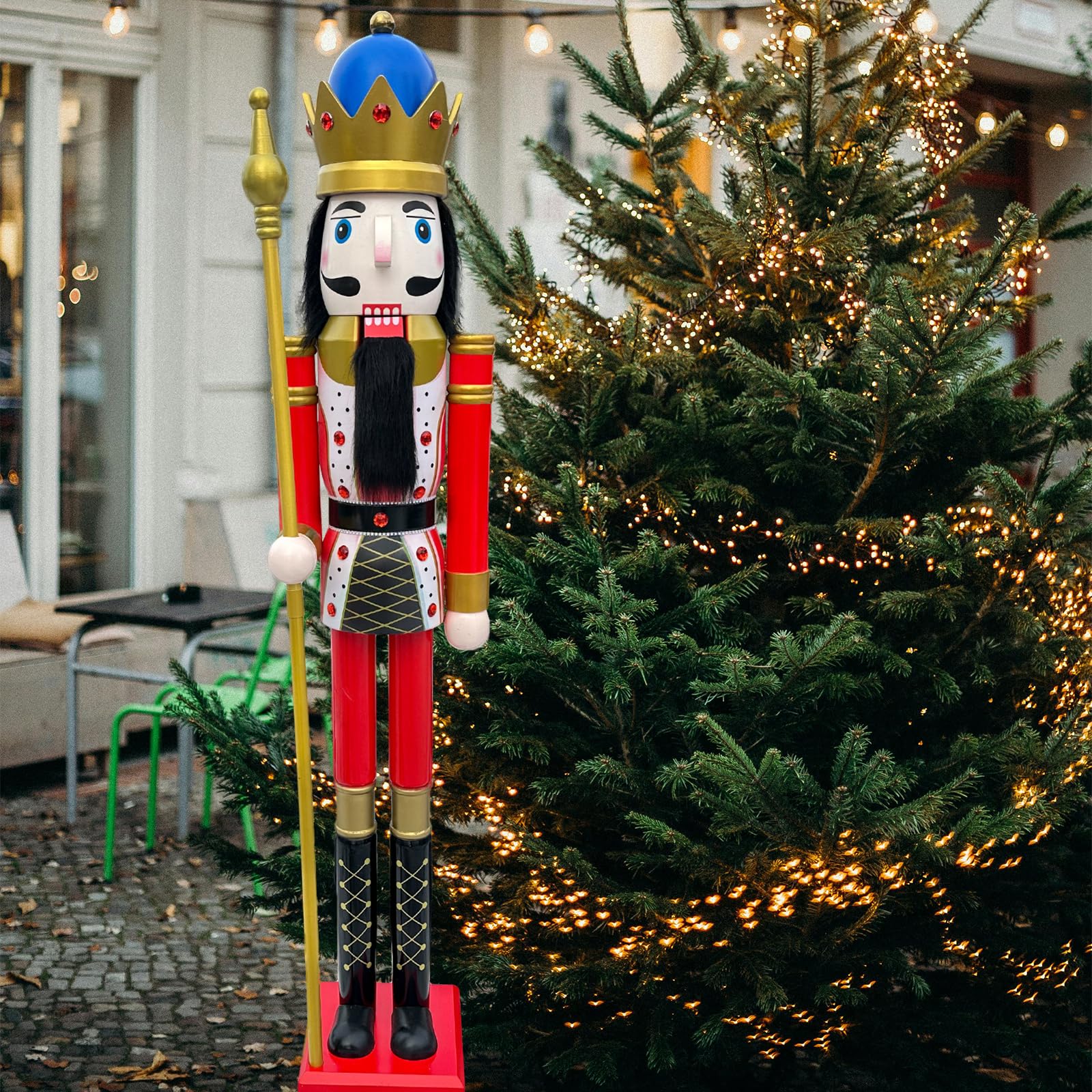 Christian Ulbricht Nutcracker - Santa Snow Globe - 47 cm / 18.5 inch