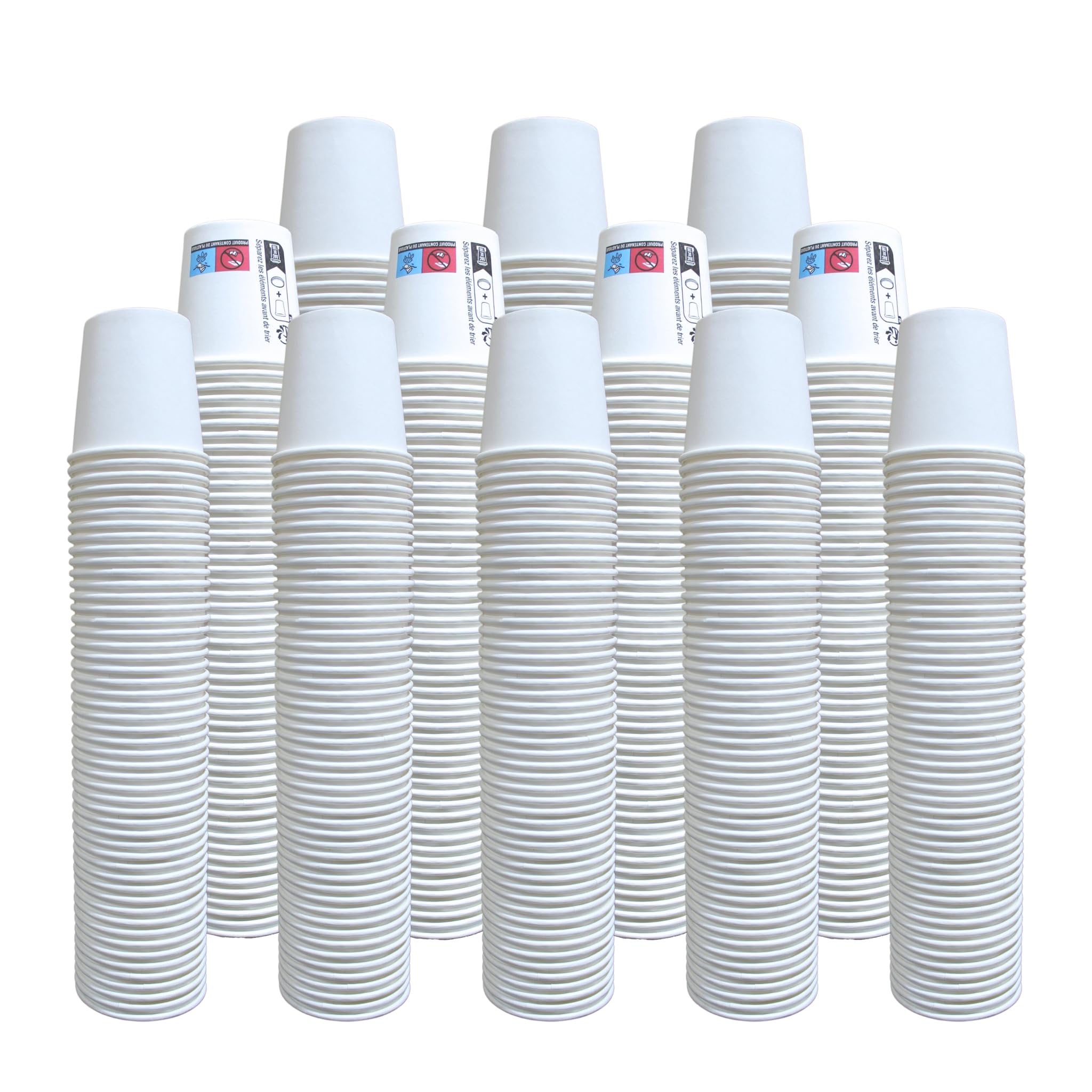 [900 pcs] Gobelets jetables en carton 120ml, Tasses/Verres jetables 4 oz pour Café et Espresso, Gobelet Épais de haute qualité Idéal Bureau et Événements + 100 GOBELETS OFFERTS