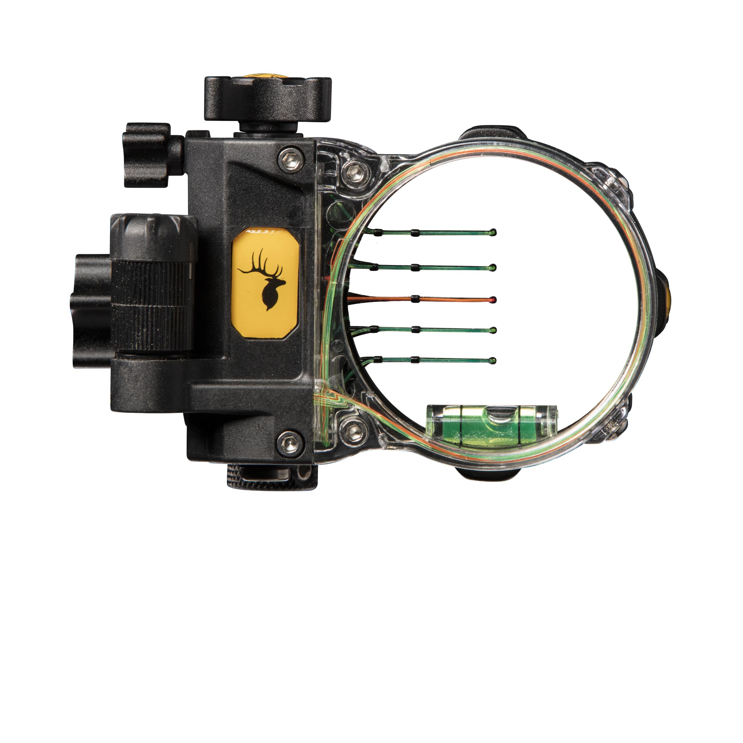Trophy Ridge React Pro 5 Pin Bow Sight - Lighter Stronger More Reliable - Tool Less Windage and Elevation Adustability 2nd3rd Axis Leveling Adjustable Click Light Glow Ring product thumbnail 4
