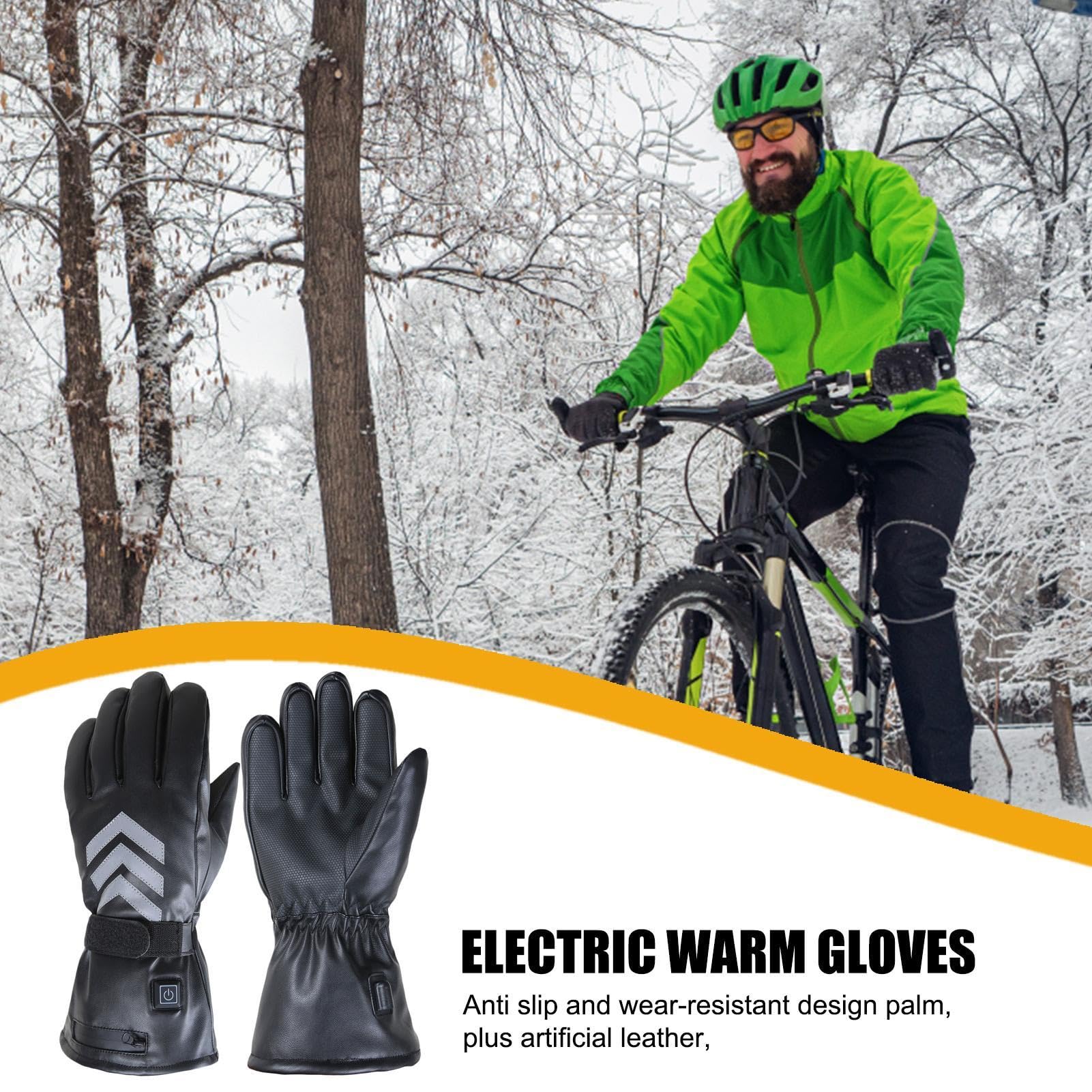 Guanti da caccia riscaldati - Guanti scaldamani, Guanti elettrici riscaldati | Guanti termici riscaldanti con 2 pacchi batteria, scaldamani ricaricabili, guanti caldi invernali impermeabili per escurs