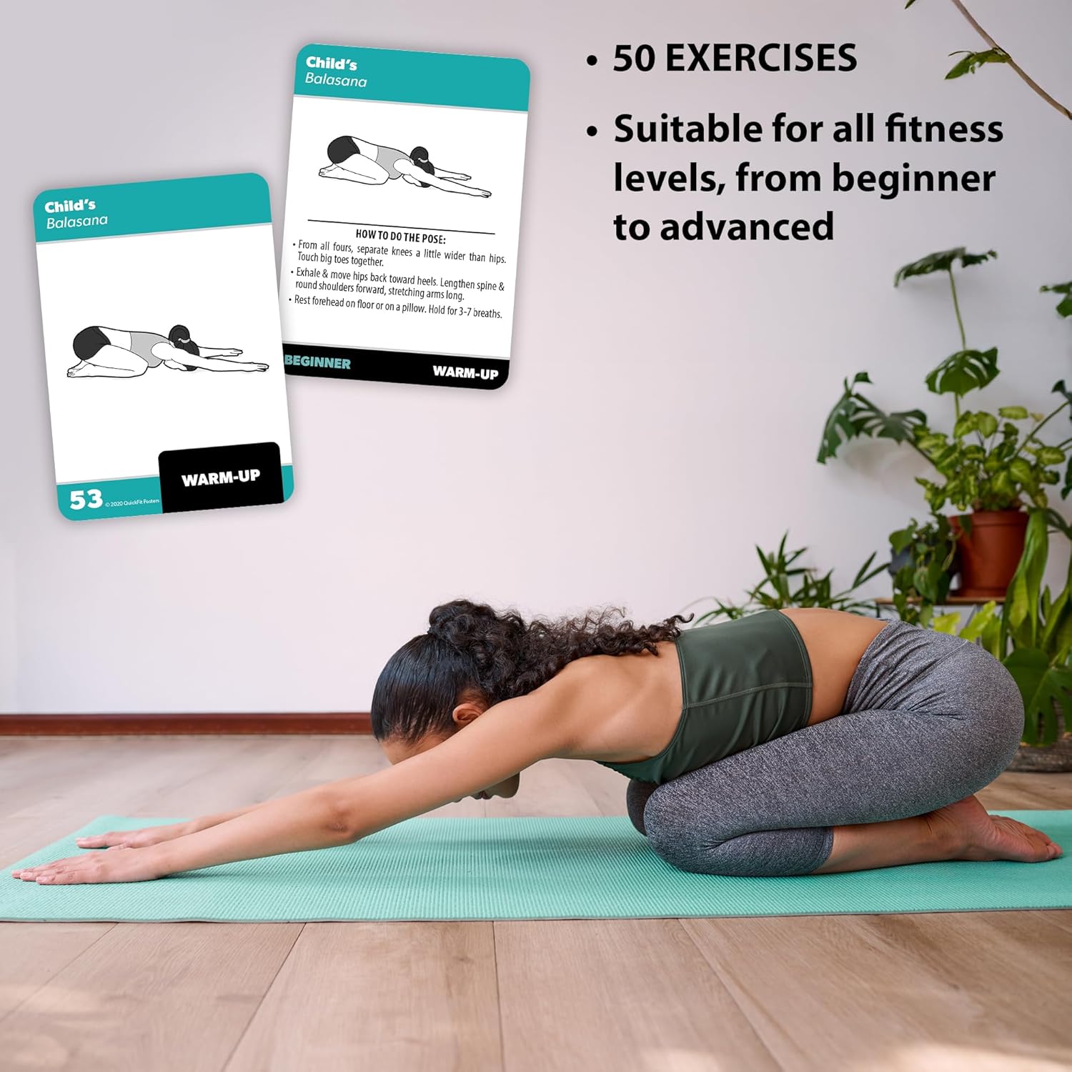Palace Learning 4 Pack - Exercise Cards - Dumbbell, Bodyweight & Yoga Poses Volume 1 & 2 - Fitness Workout Playing Cards - Image 8