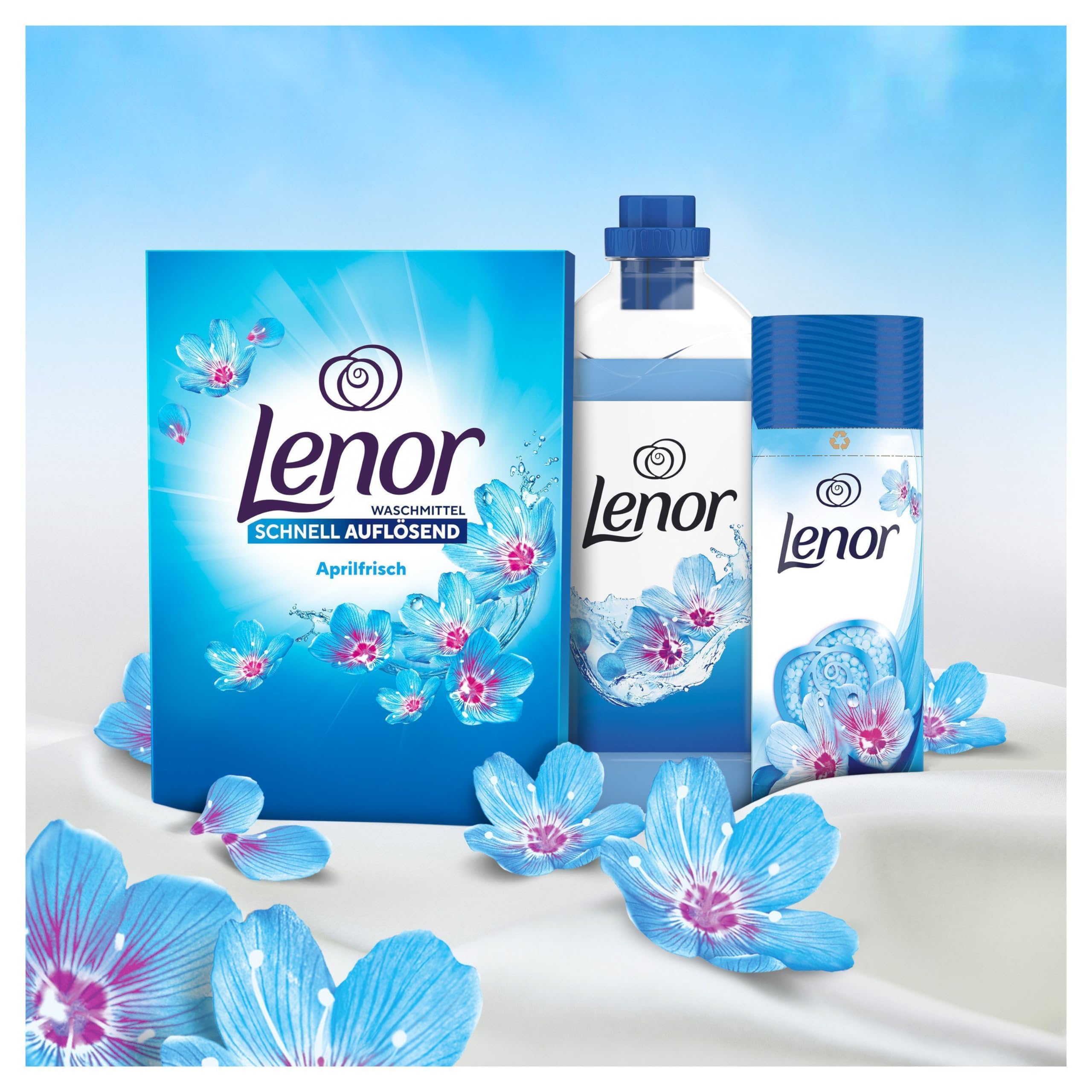 LENOR Pulver Vollwaschmittel Aprilfrisch 100 Waschladungen