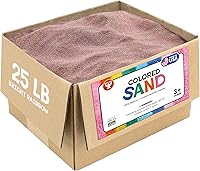 Vista 64 de Hygloss Products - Arena de juego de colores - Balde de arena de arte para manualidades de colores surtidos, naranja, 1 libra