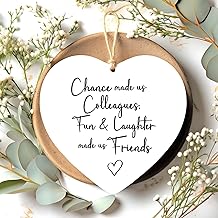 Gift For Work Friend Colleague Positive Message Gift Friend Leaving Gift Thinking Of You Heart Keepsake Gift