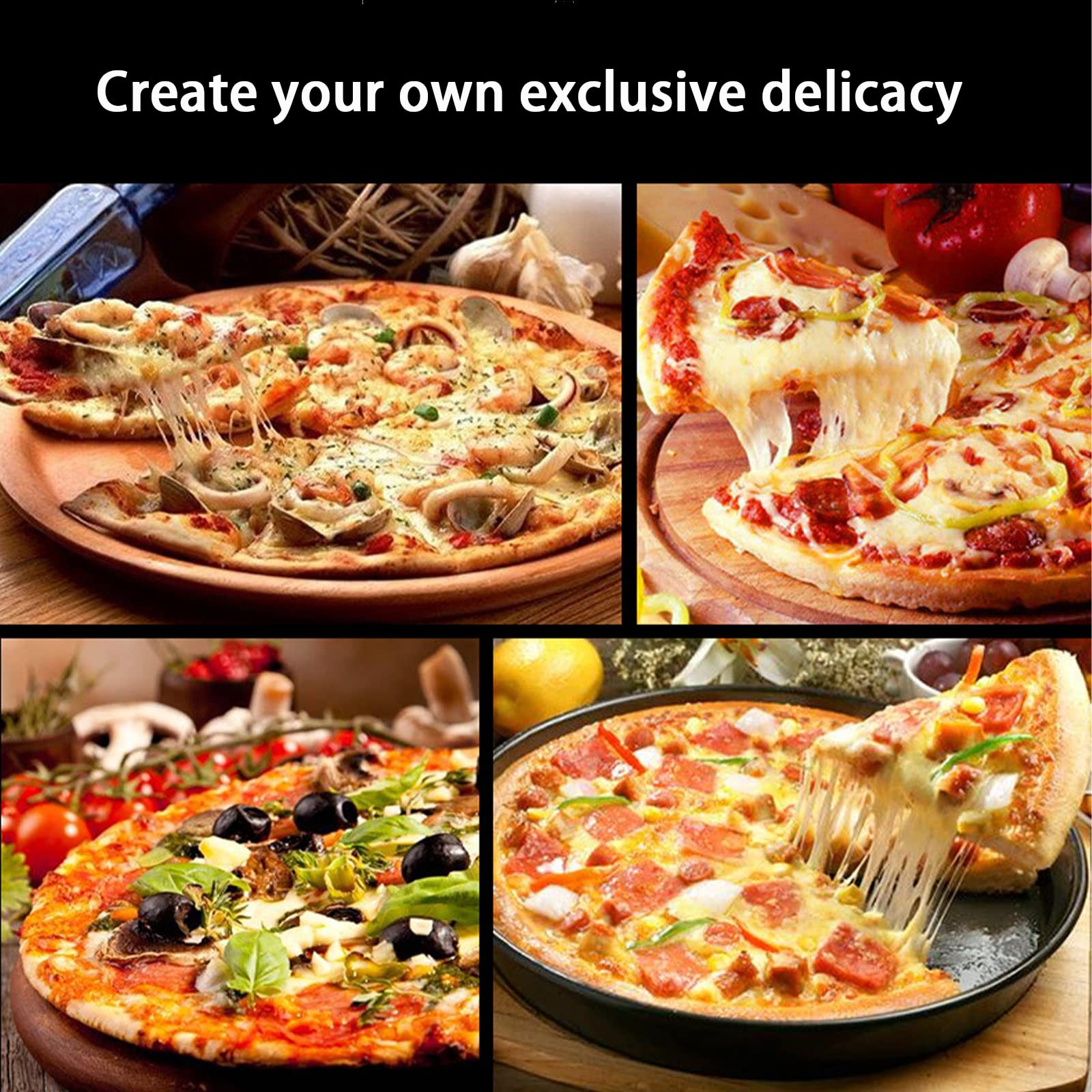 Forno Elettrico per Pizza Commerciale Potenza 3000 W Attrezzature per la Cottura di Alimenti di Grande capacità Strati Singoli e Doppi Possono cuocere Ristorante da Cucina da 9 Pollici / 12 po