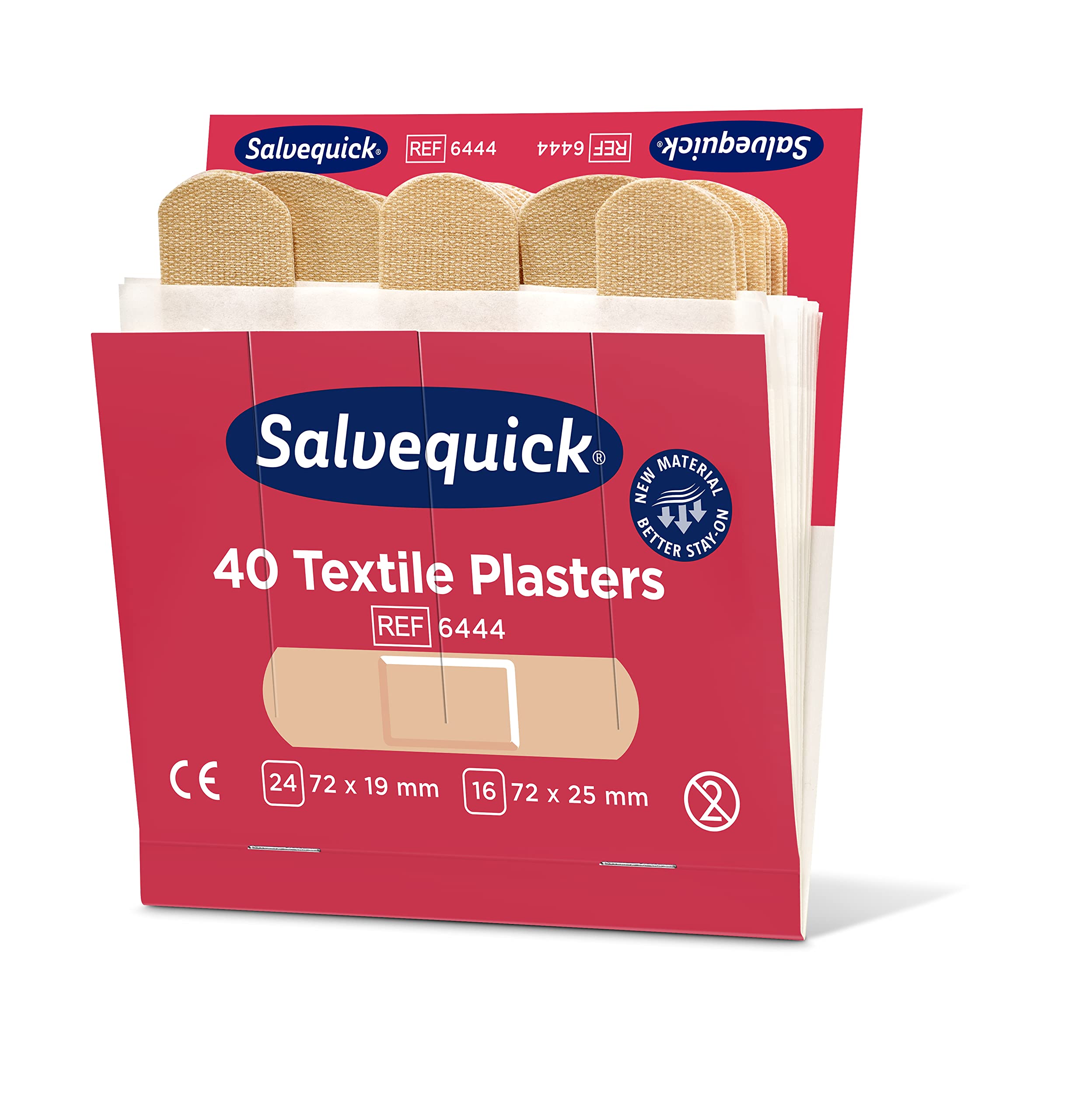 Salvequick ® | Cerotti in Tessuto | Alta qualità, facili da applicare, flessibili e comodi da usare | Cerotti Anallergici testati | 240 cerotti per scatola