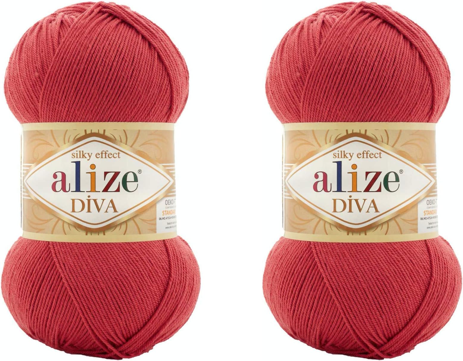 Alize Diva 糸 手編み糸 100%マイクロファイバー アクリル糸 Alize Diva シルク効果 糸 かぎ針編み アートレースクラフト 2層 200gr 767ヤード Diva