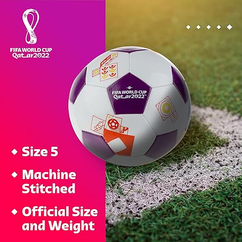 Miniatura 17 de Capelli Sport FIFA World Cup Qatar 2022 Tournament Soccer Ball Souvenir Display, Officially Licensed Futbol for Youth and Adult Soccer Players