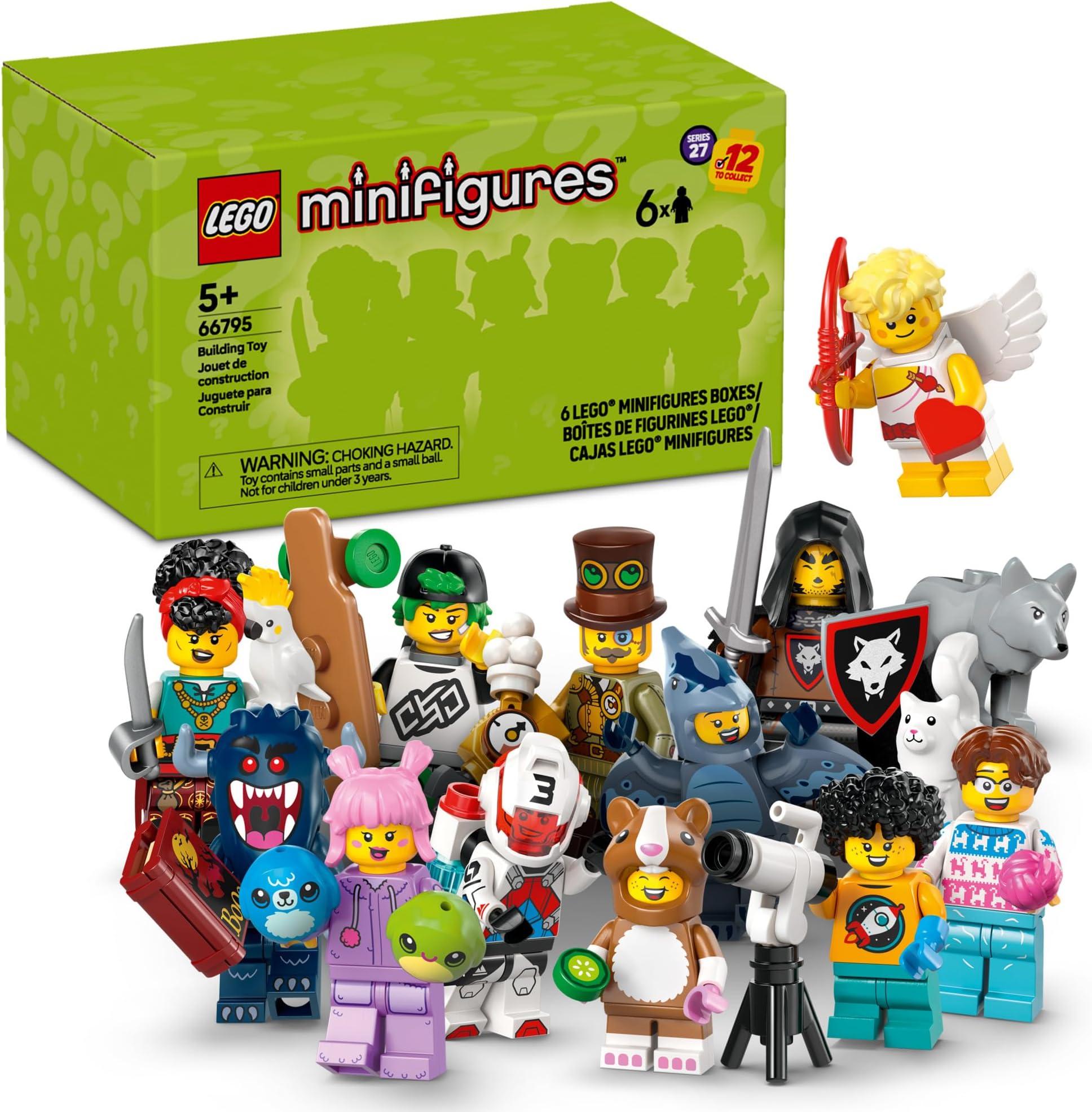 Minifigures Series 27 6 Pack - Multipack of Collectible Figures for Kids, Boys and Girls, Ages 5+ - Mystery Blind Box of 12 Possible Minifigures - Gift Idea for Birthdays or Events - 66795