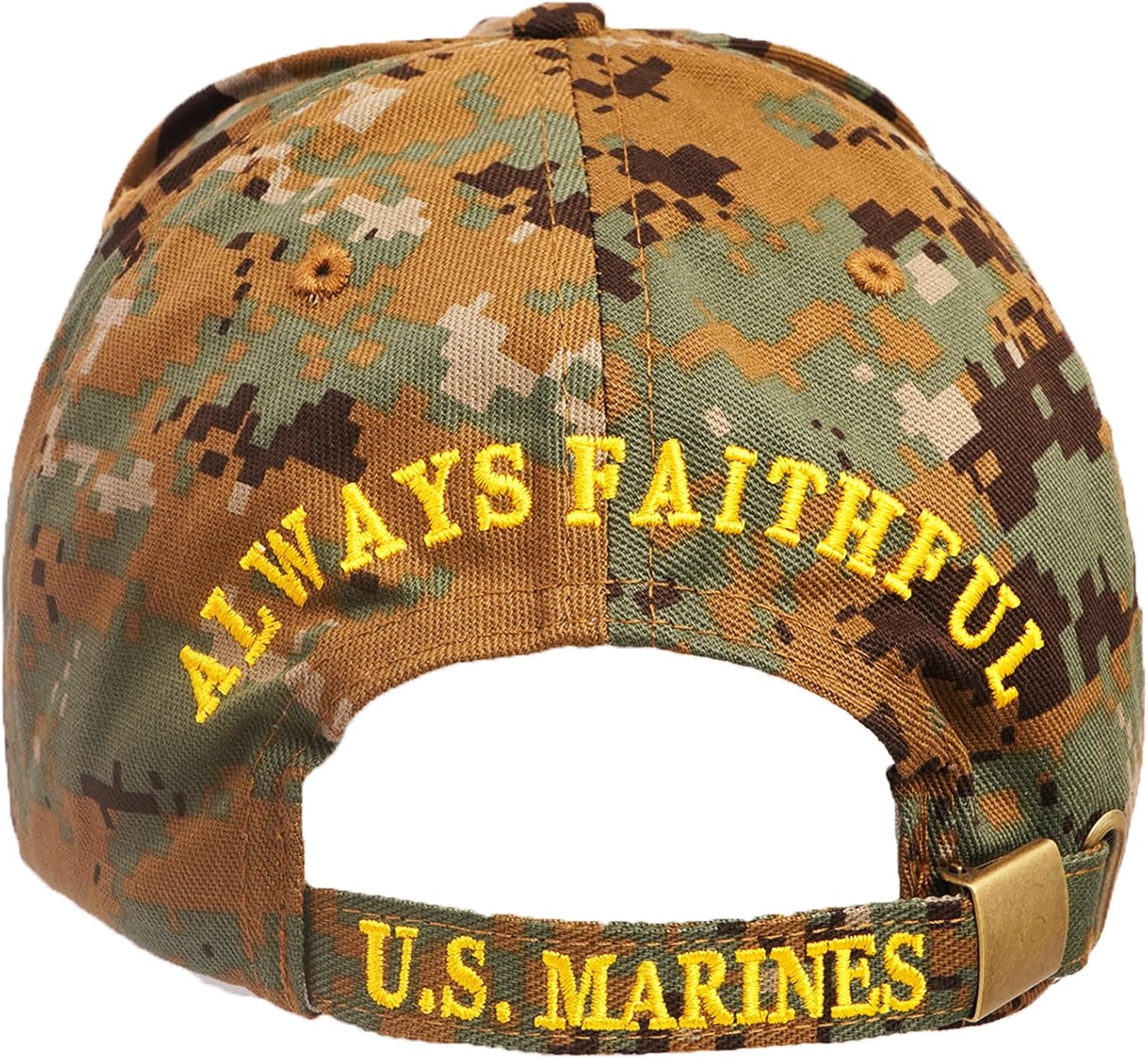 Marine Corps Camo Cap Military Style Baseball Hat, Adjustable Comfortable Fit for Outdoor & Everyday Wear Officially Licensed