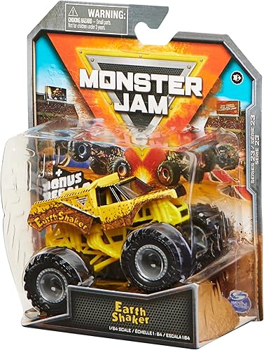 Miniatura 5 de Monster Jam Camión fundido a troquel 164 Spin Master 2022 con accesorio adicional Earth Shaker favorito de Arena