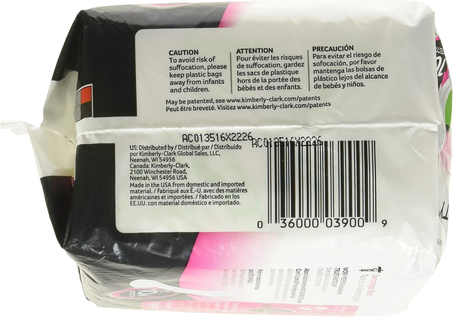 Kotex Security Ultra Thin Pads Long 20 Each