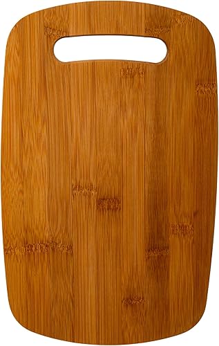 Miniatura 2 de Luciano Housewares, Tabla de cortar de bambú clásica beige, 12.6 x 7.87 pulgadas, 12.75 x 7.87 pulgadas