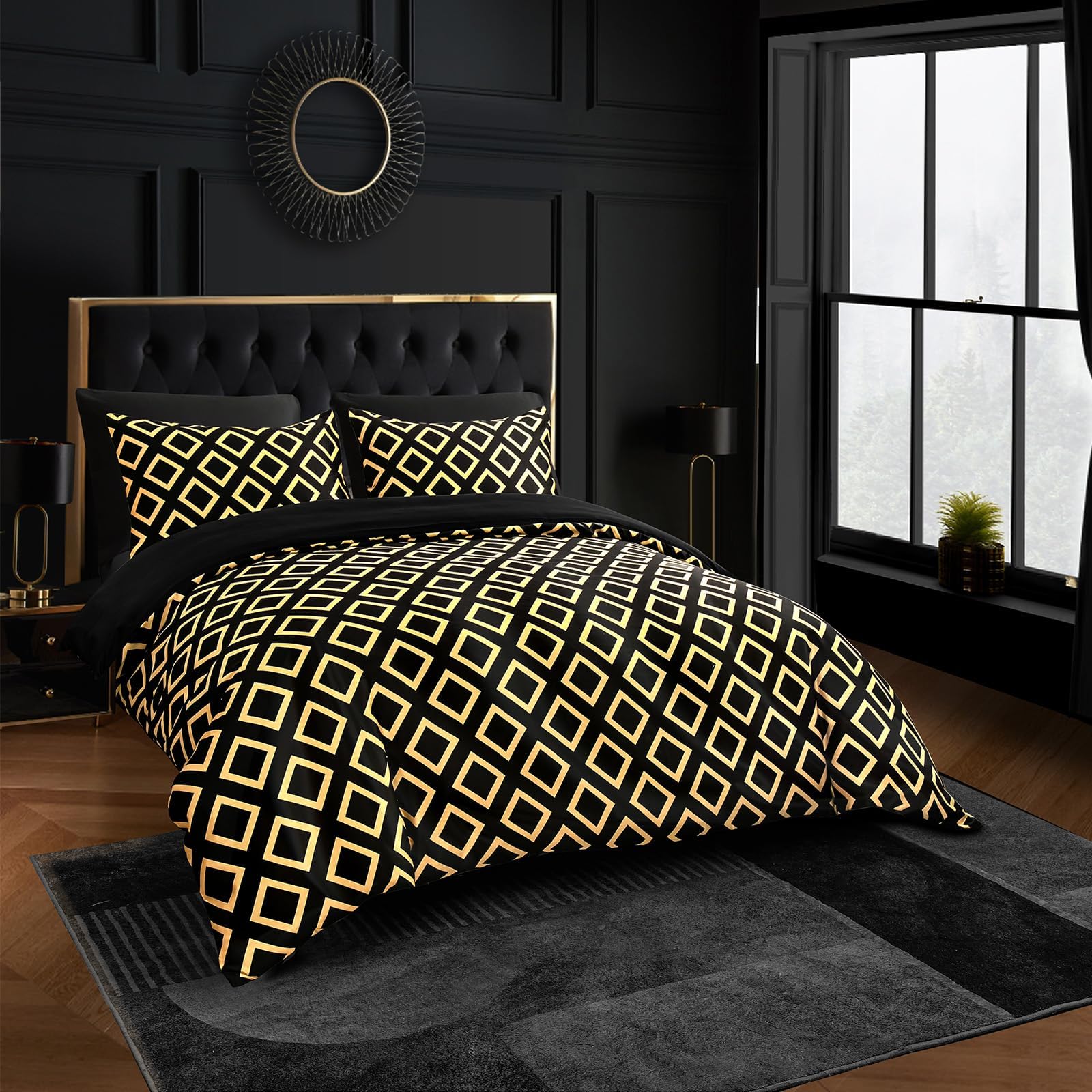 CGK UnlimitedSuper King Duvet Set - Satin Silk Bedding Sets for Hair and Skin Superking Size Bed Duvet Cover with Pillowcases, Quilt Covers 260cm x 220cm