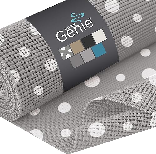 Miniatura 1 de HOME GENIE - Forro para cajones y estantes, rollo no adhesivo, agarre fuerte y duradero adecuado para cajones, estantes, armarios, despensa,