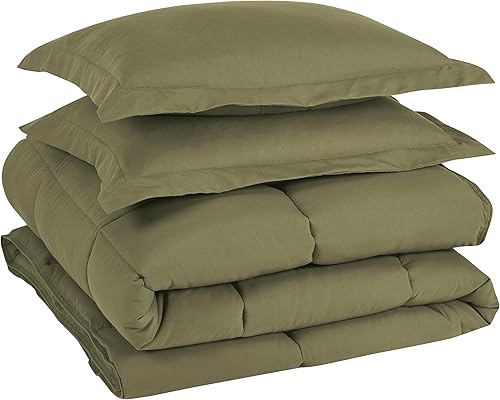 Vista 58 de Juego de edredón de plumón alternativo, 3 piezas Gris pardo