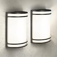 Vista 13 de ASD Lámpara LED de montaje en pared para exteriores e interiores de 10 pulgadas – Iluminación moderna de aplique de pared de bronce aceitado – 15W