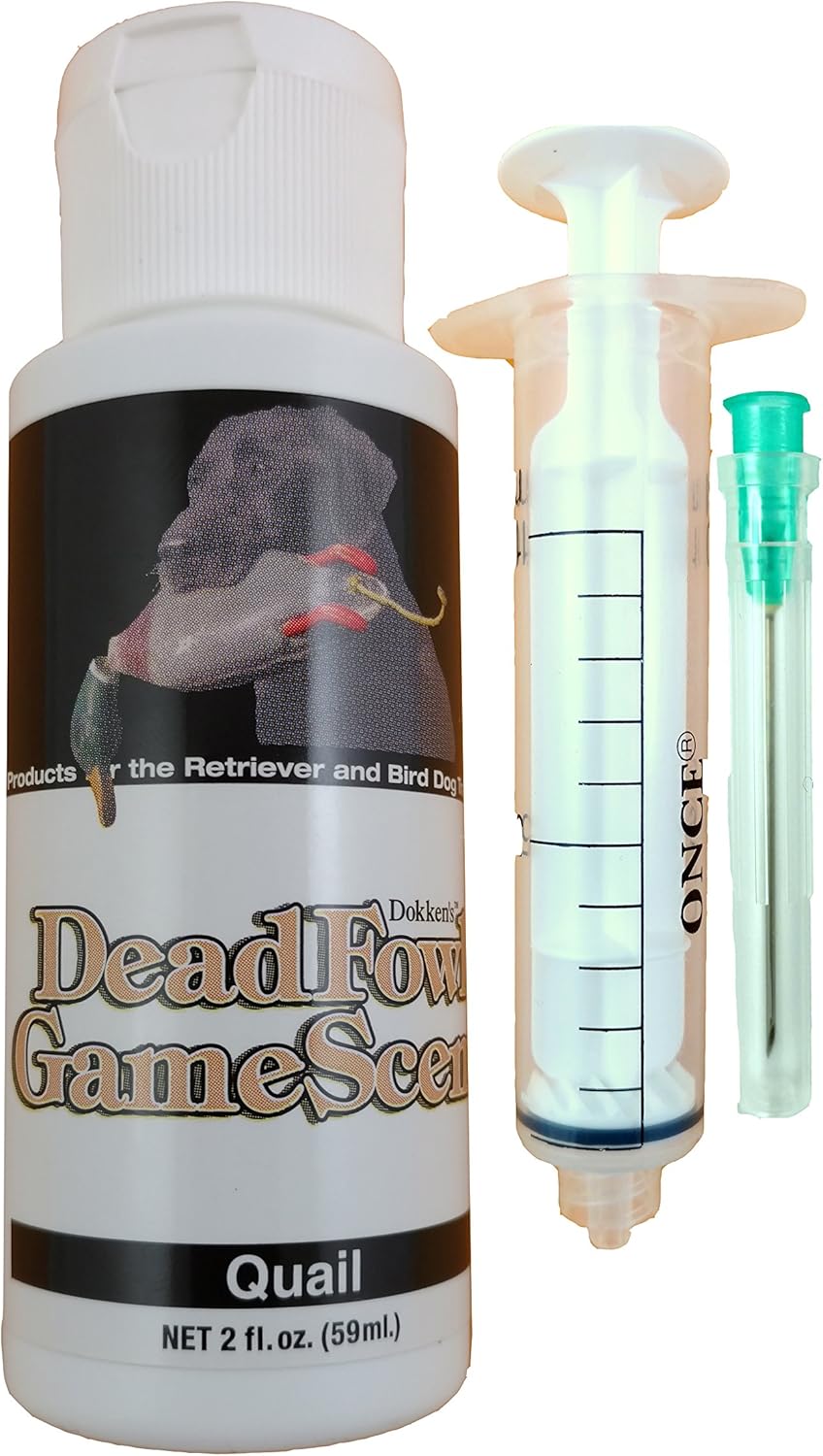 Dokken Dead Fowl Quail Scent Kit 2oz Retriever Hunting Dog Training Hunting Dog