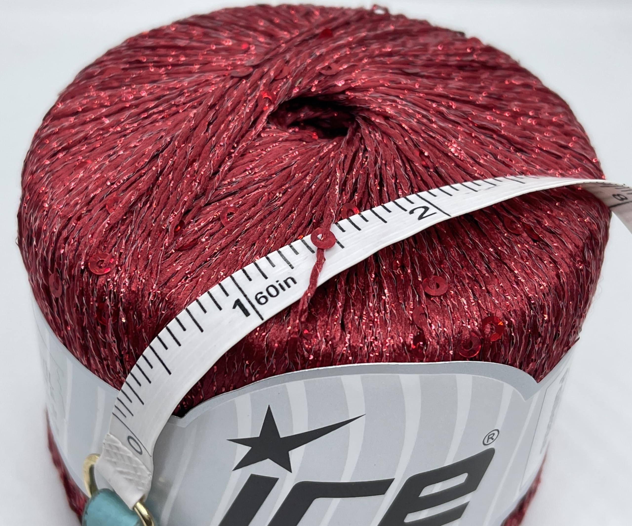 Amazon.com: Ice Yarns Dazzle Paillette Red with Red Mini