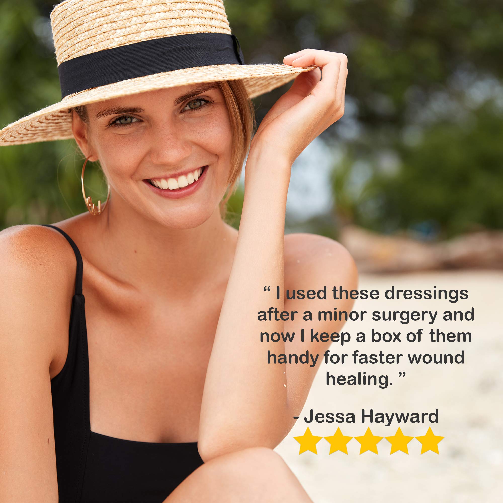 [Box of 15] Silicone Scar Sheets, Medical Silicone Scar Removal Sheets